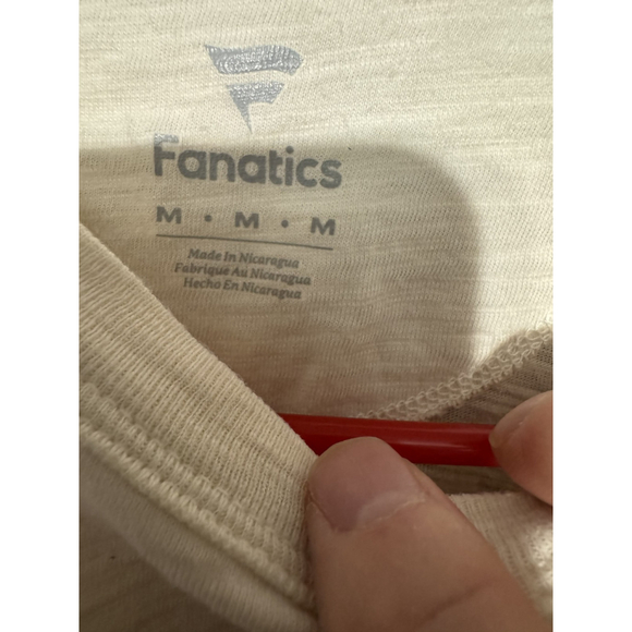 Seattle Seahawks Fanatics Vintage Logo T-shirt Men Size M Cream - Picture 5 of 11